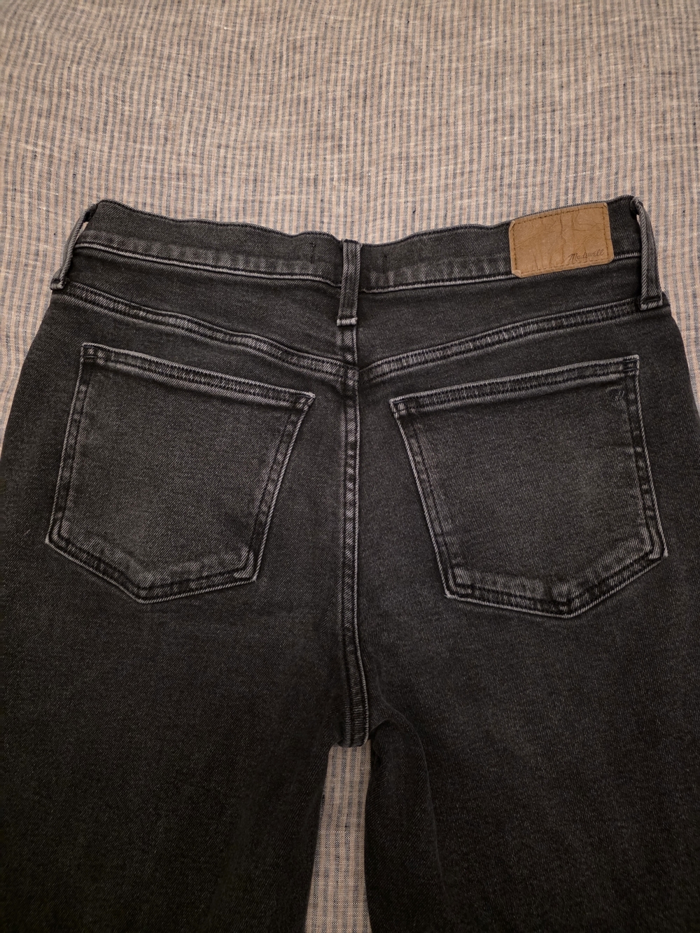 Madewell Black The Perfecr Vintage Straight Leg Jeans Size 28 - Picture 8 of 8